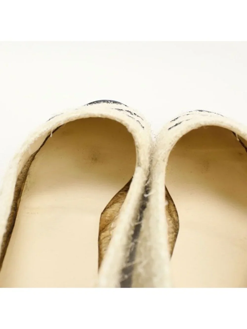Chanel Espadrilles CC Logo Shoes Tweed